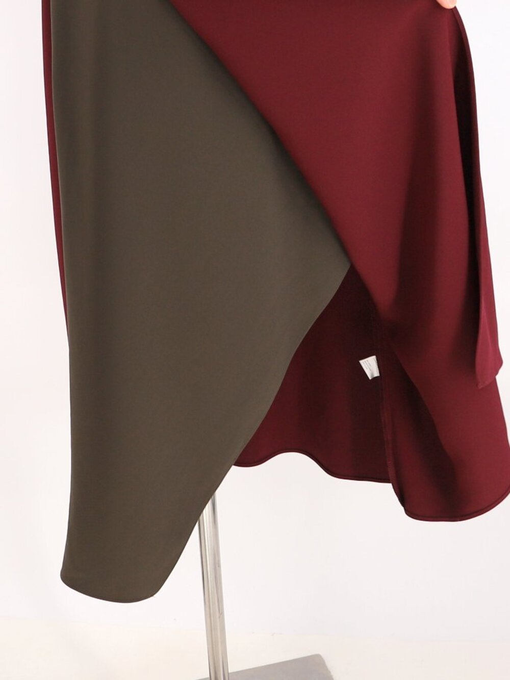 Tome Collective Two-Tone Asymmetrical Crepe Slip Dress Size 4 - Picture 6 of 8